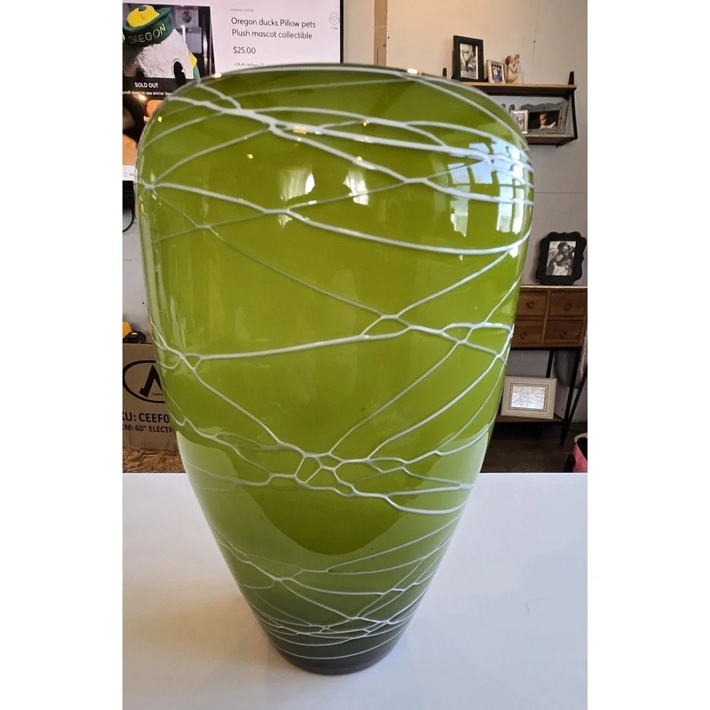 Vintage Murano Style Art Glass Vase 16